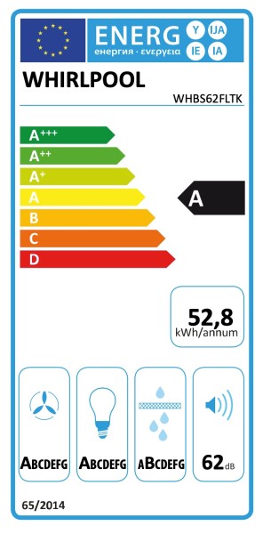 Hotte cheminée Whirlpool WHBS62FLTK detail 5