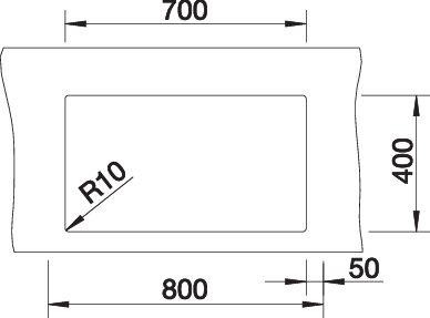 Evier 1 bassin Blanco 527835/** detail 2