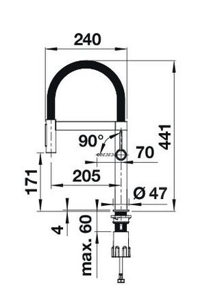 Robinet mono-commande Blanco 527466 detail 1