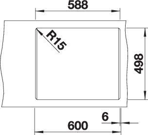 Evier 1 bassin Blanco 527746/** detail 2