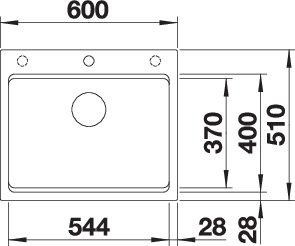 Evier 1 bassin Blanco 527749/** detail 1