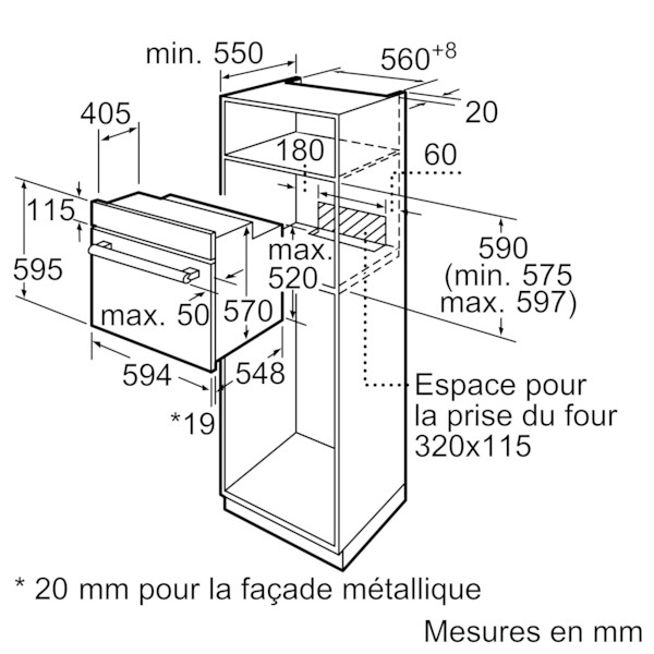 Four air pulsé/multifonction Siemens HB010FBR1S detail 5