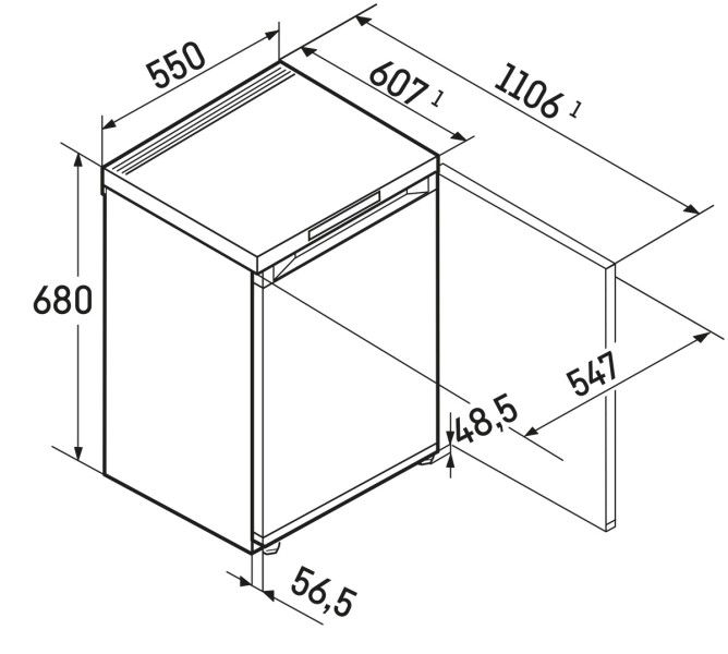 Diepvries Liebherr FE100320 detail 3