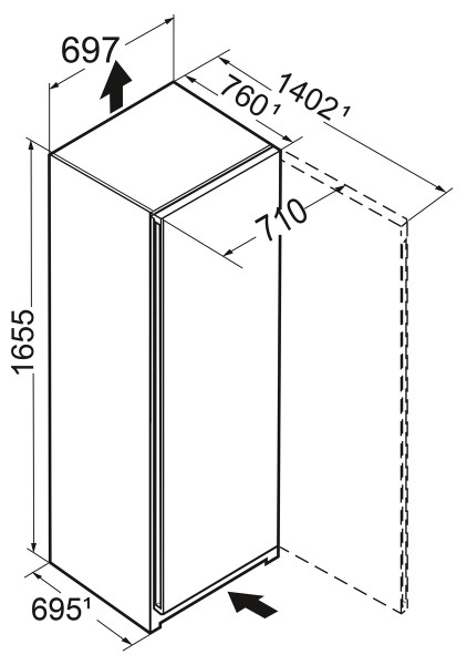 Congélateur Liebherr FNC702622 / Ladegeleider detail 8