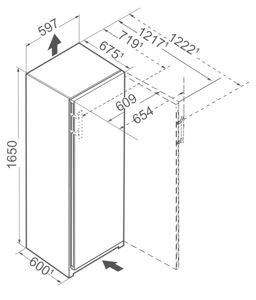 Congélateur Liebherr FNC507I22 / Telescopische geleiders detail 6