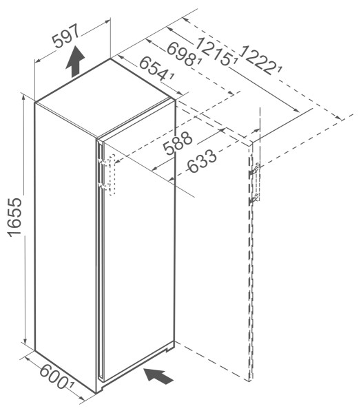 Diepvries Liebherr FNB505I22 / Ladegeleider detail 6