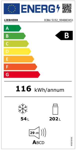 Koelvriescombinaties inbouw Liebherr ICBBI515222 detail 6