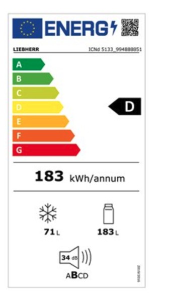 Combiné réfrigérateur/congélateur intégrable Liebherr ICND513322 detail 6