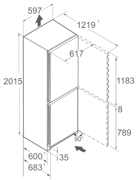 Koelvriescombinatie Liebherr CNGBC572322 detail 8
