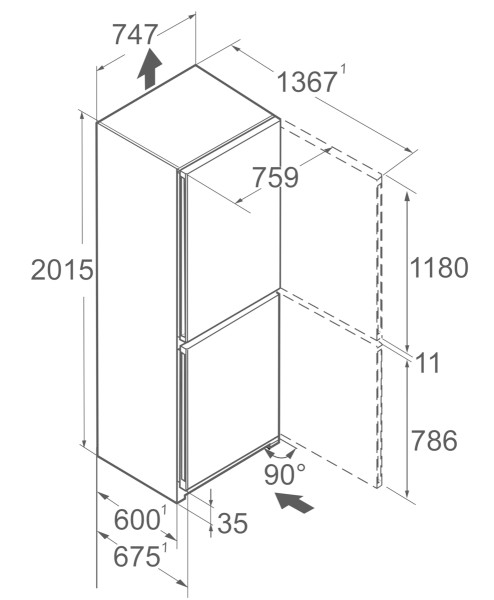 Koelvriescombinatie Liebherr CBNBSC778I20 detail 8