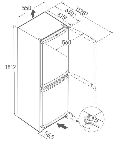 Combiné réfrigérateur/congélateur Liebherr CUELE333126 detail 6