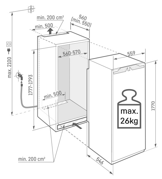 Congélateur intégrable > 122cm Liebherr SIFNAD518822617 detail 8