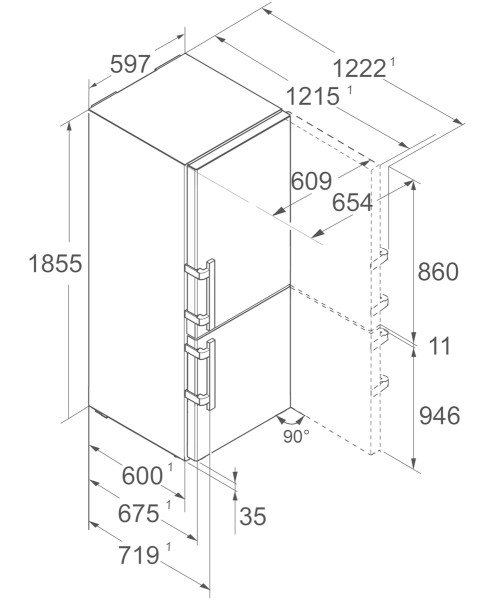 Koelvriescombinatie Liebherr SBNSDD526I22 detail 8