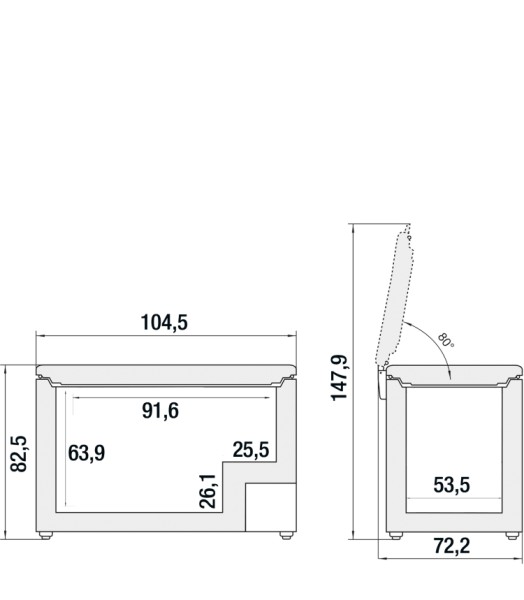 Congélateurs coffre Liebherr CFC1875 detail 4