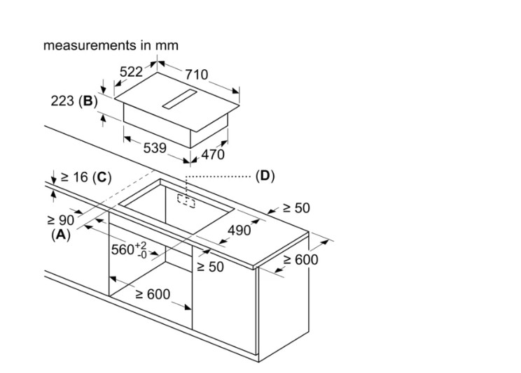 Taque de cuisson avec hotte intégrée Bosch PVQ731H26E detail 5