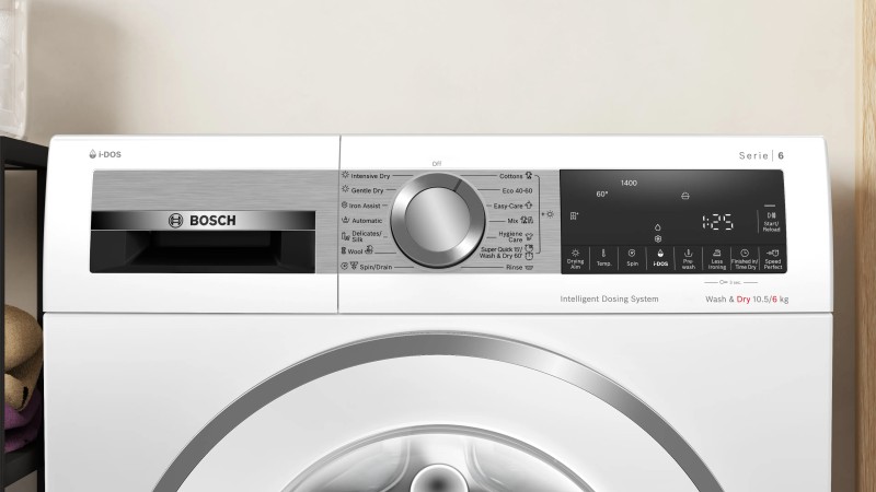 Was en droog combinatie Bosch WNG254A9BY detail 2