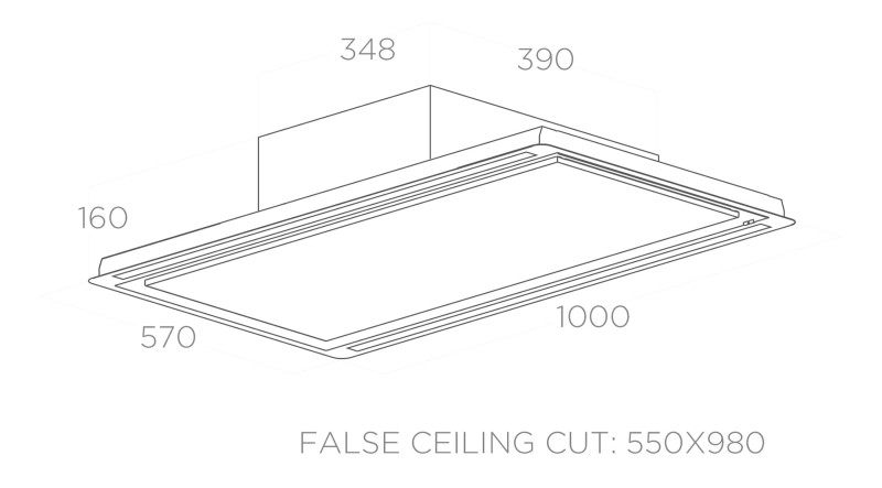 Dampkap inbouwgroep Elica PRF0167044A detail 2