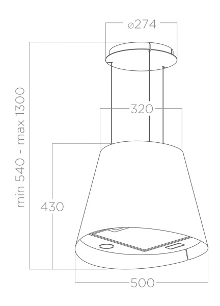 Hotte îlot Elica PRF0071972D detail 2