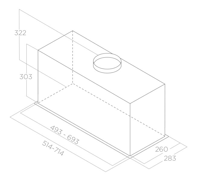 Dampkap inbouwgroep Elica PRF0165834 detail 1