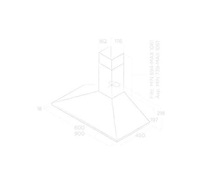 Hotte cheminée Elica PRF0091763B detail 3