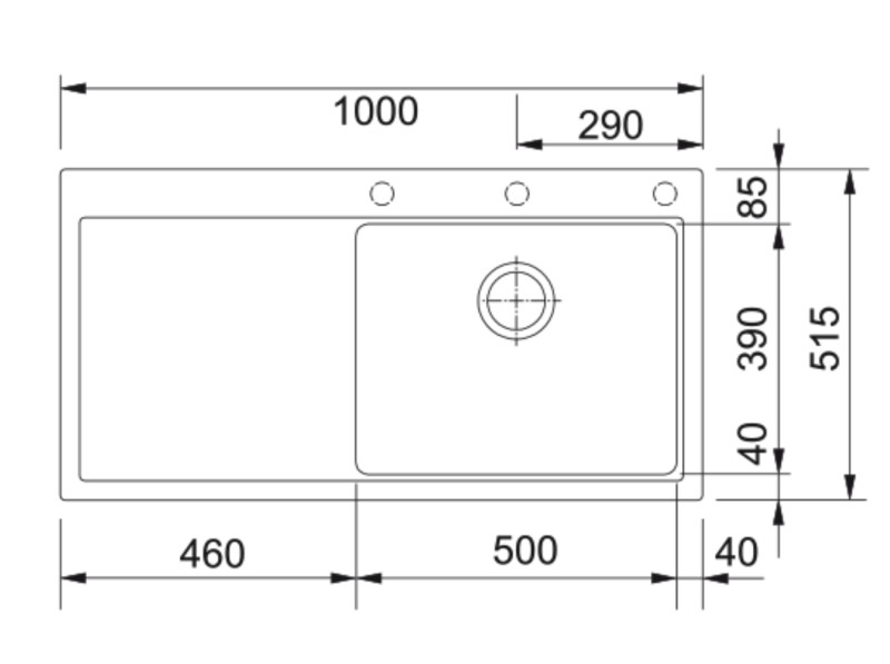 Evier 1 bassin Franke MTG611LGL1 detail 1