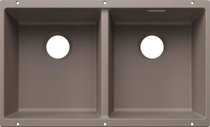 Dubbele spoelbak Blanco 527833/** vooraanzicht
