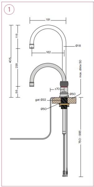 Quooker Quooker CNSRCHR - COMBI+ detail 2