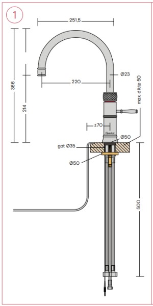 Quooker Quooker CFNRPTB - COMBI+ detail 2