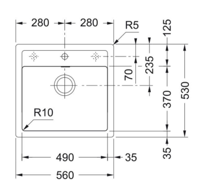 Evier 1 bassin Franke SID610490ZW1 detail 1