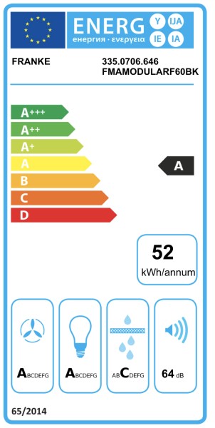 Hotte cheminée Franke FMAMOD60BKM detail 4