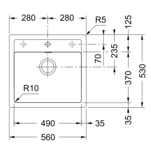 Evier 1 bassin Franke SID610490PW1 detail 1