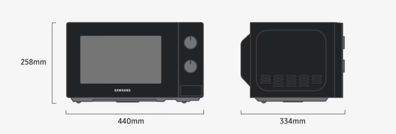 Microgolfoven vrijstaand Samsung MS20A3010AH/wit detail 3