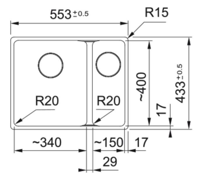 Evier 1 1/2 bassin Franke MRG260LGL1 detail 1