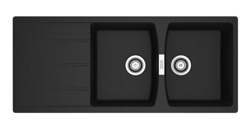 Dubbele spoelbak Franke CNG621MB1 vooraanzicht