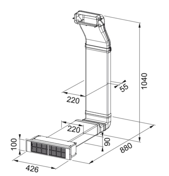 Dampkap toebehoren Franke 301617 detail 1