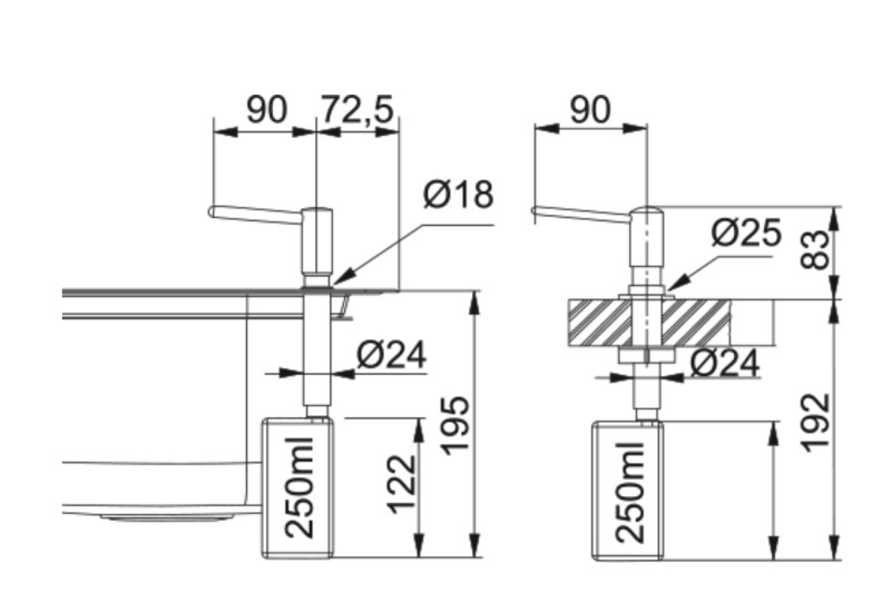 Spoelbak toebehoren Franke 302158 detail 1