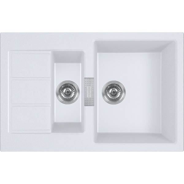 Anderhalve spoelbak Franke S2D651PW1 vooraanzicht