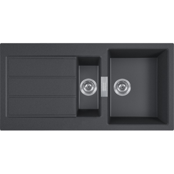 Evier 1 1/2 bassin Franke S2D651ZW1/ACTIE vooraanzicht