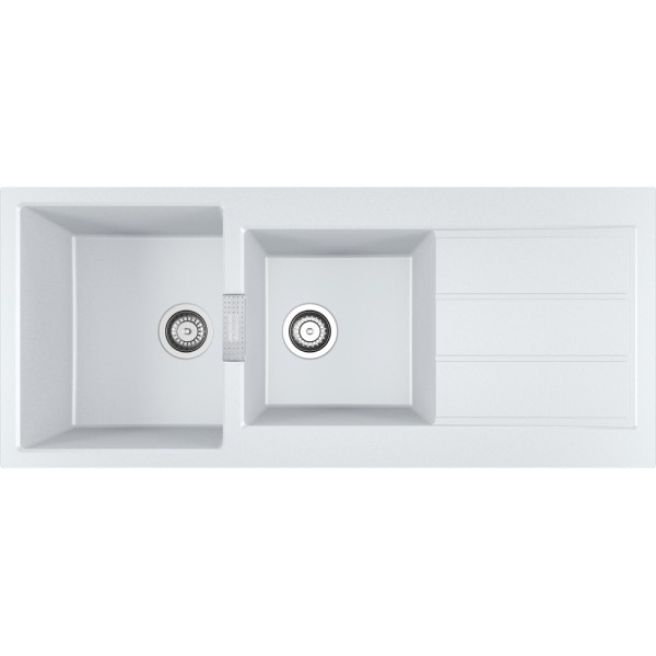 Evier 1 1/2 bassin Franke S2D621PW1 vooraanzicht