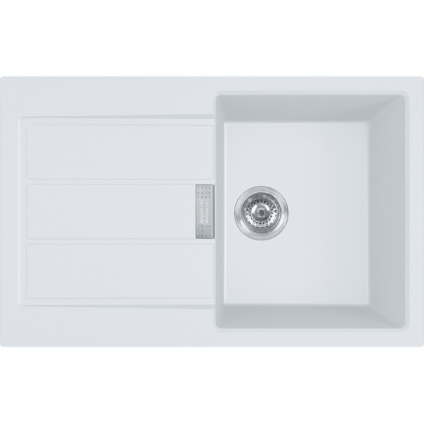 Enkele spoelbak Franke S2D61178PW1 vooraanzicht