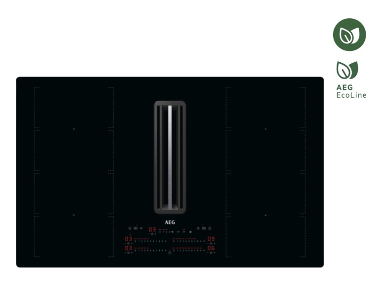 Taque de cuisson avec hotte intégrée AEG CCE84779CB// vooraanzicht