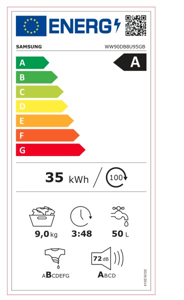 Machine à laver Samsung WW90DB8U95GBU3 / ZWART - Auto Dispense detail 3