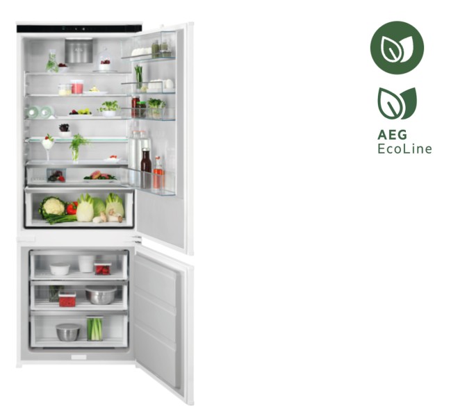 Koelvriescombinaties inbouw AEG NSC7P751DS vooraanzicht