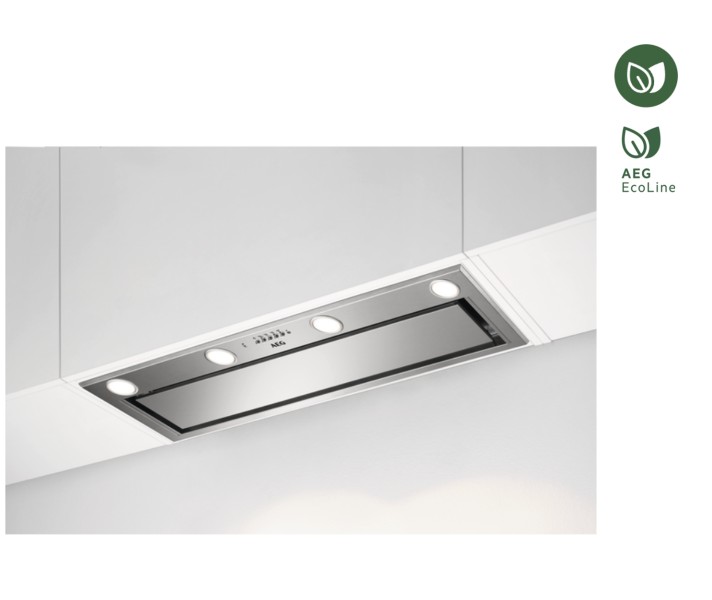 Dampkap inbouwgroep AEG DGE5161HM/inox vooraanzicht