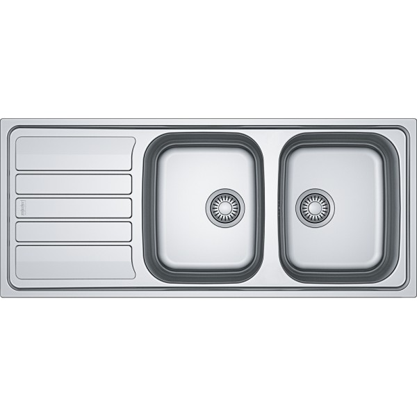 Dubbele spoelbak Franke FLX6211 vooraanzicht