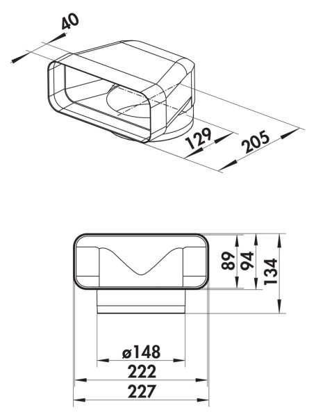 Dampkap toebehoren Naber 4043002-60 detail 1
