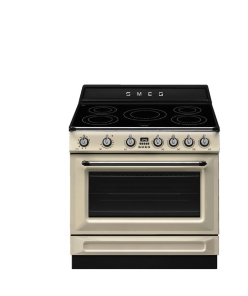 Fornuis inductie kookplaat Smeg TR90IMP vooraanzicht