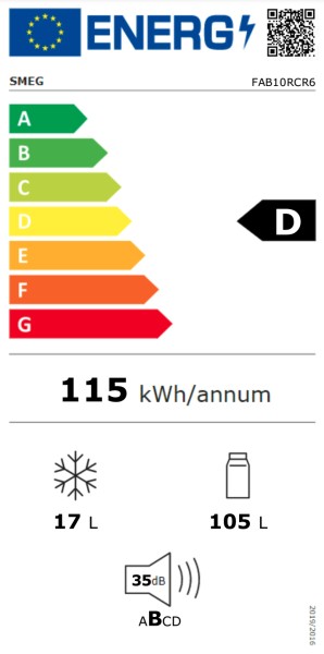 Koelkast Smeg FAB10RCR6 detail 5