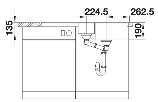 Evier 1 1/2 bassin Blanco 527271/** detail 3
