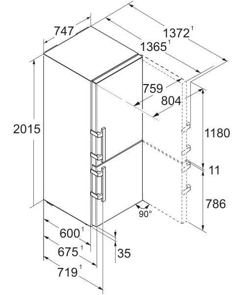 Koelvriescombinatie Liebherr CNSDD776I20 detail 8